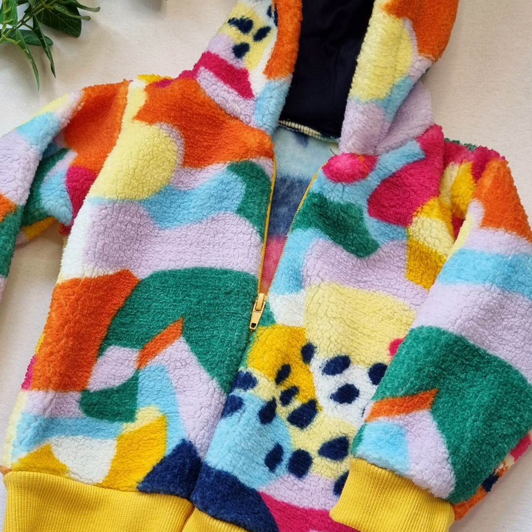 Renkli-Peluş-Hırka Renkli-Peluş-Hırka